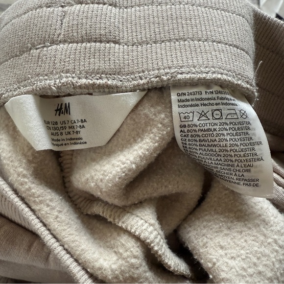 H&M Taupe Striped 2 Piece Sweatsuit - Picture 9 of 9